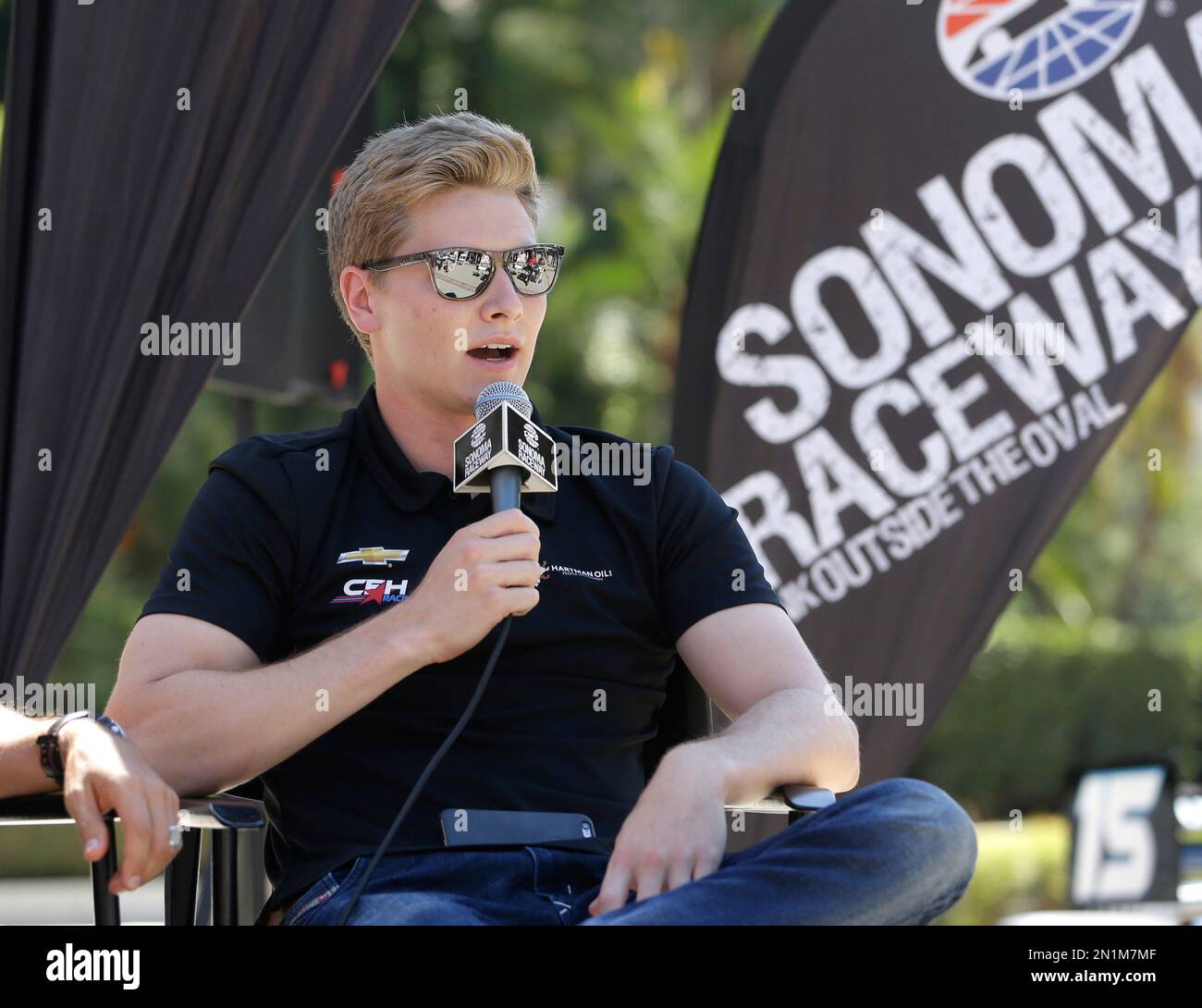 IndyCar driver Josef Newgarden, of CFH Racing discusses the weekend's ...