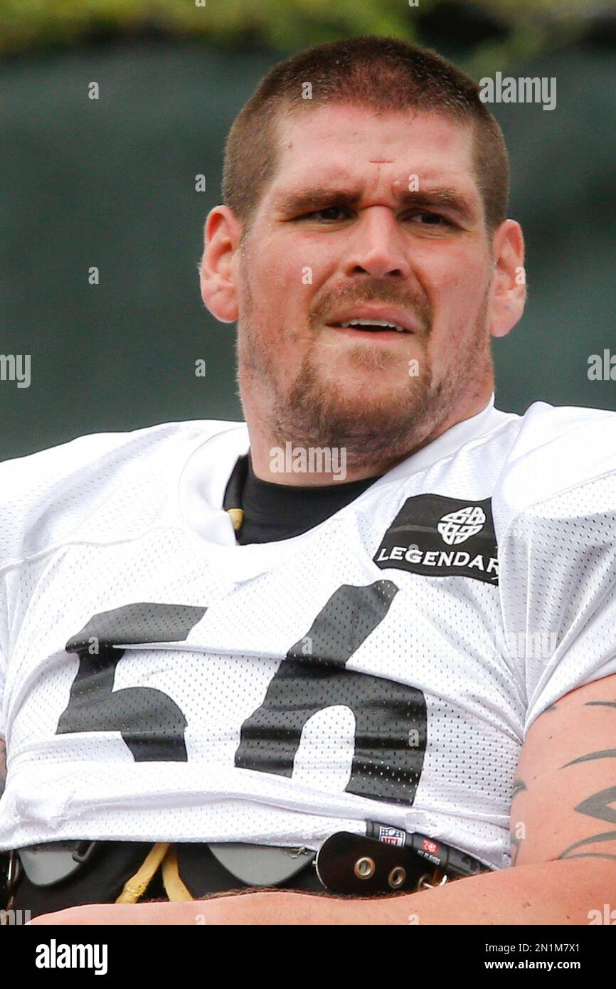 Pittsburgh Steelers center Doug Legursky during practice for the NFL