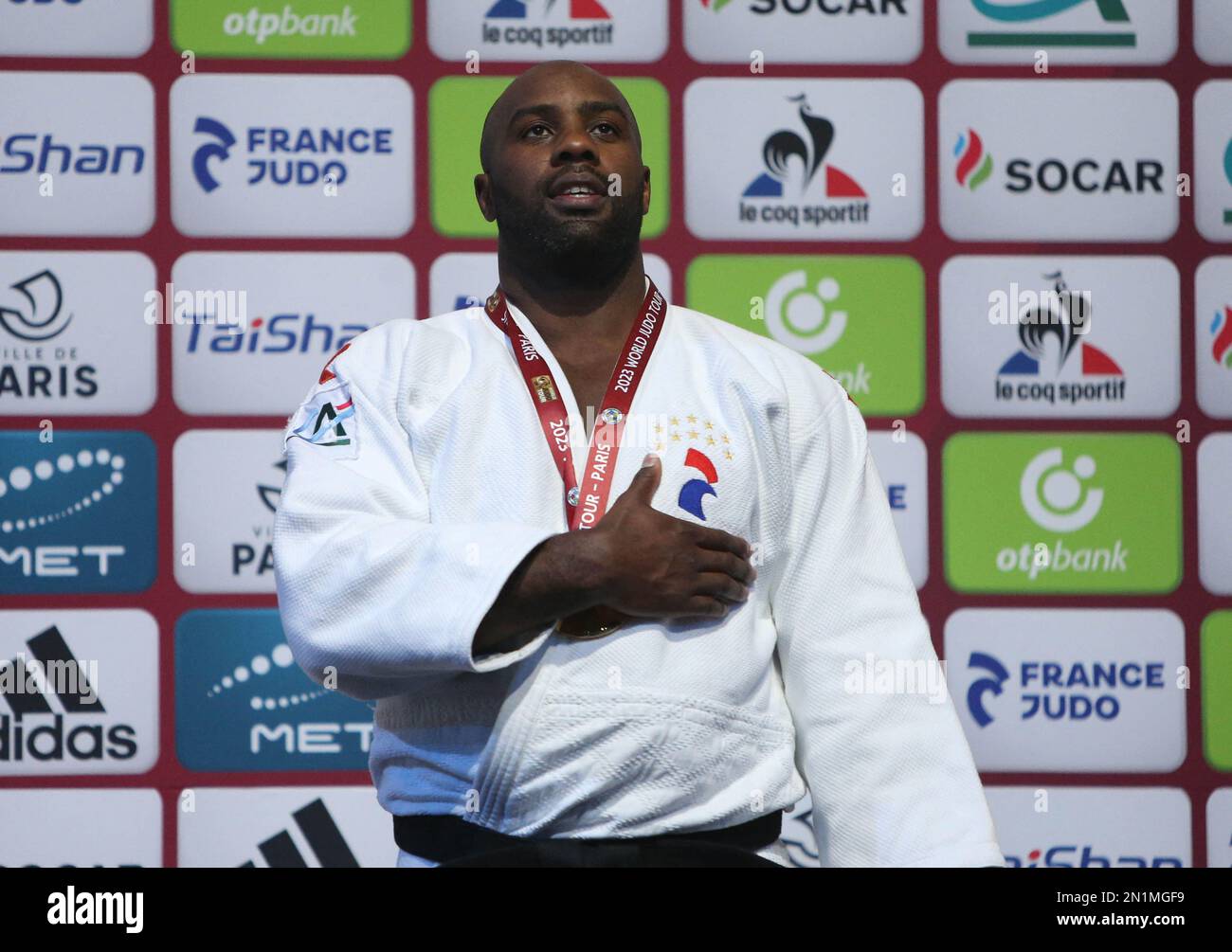 Teddy Rinner of Franced uring the Judo Paris Grand Slam 2023 on ...