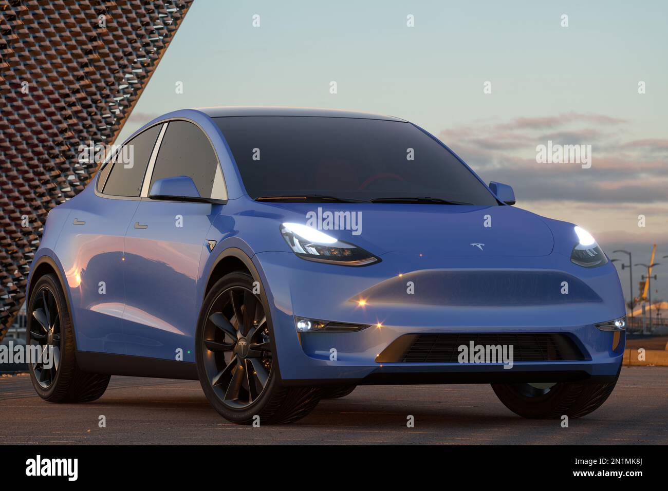 Tesla Model Y Long Range Stock Photo - Alamy