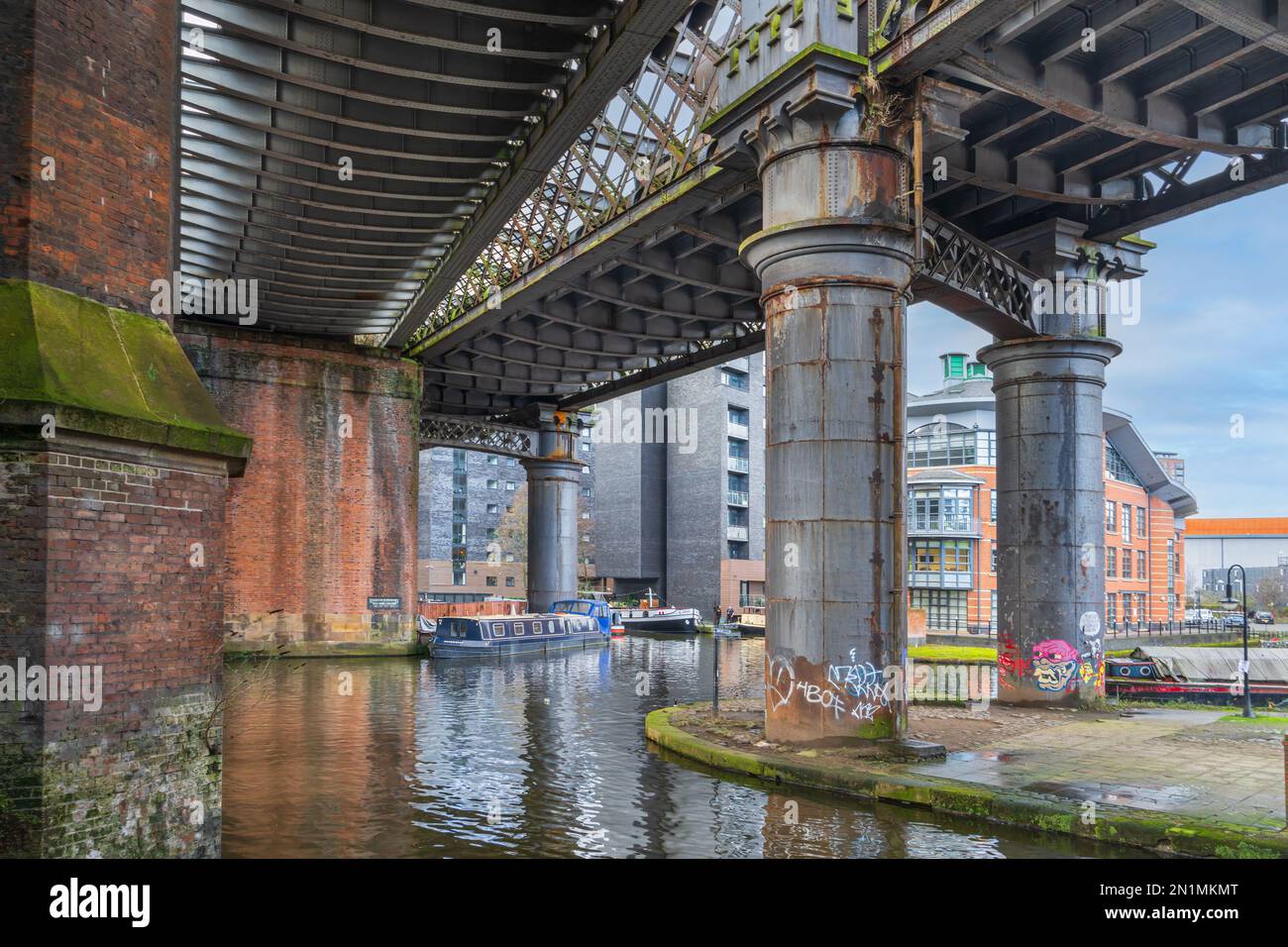 Bridgewater canal at Castlefield in Manchester Stock Photo