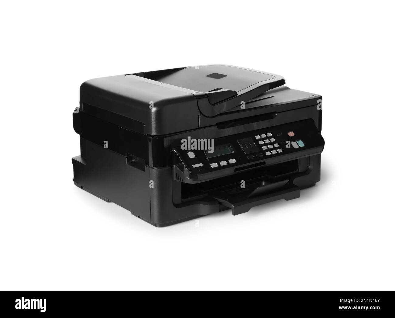 New modern multifunction printer isolated on white Stock Photo Alamy