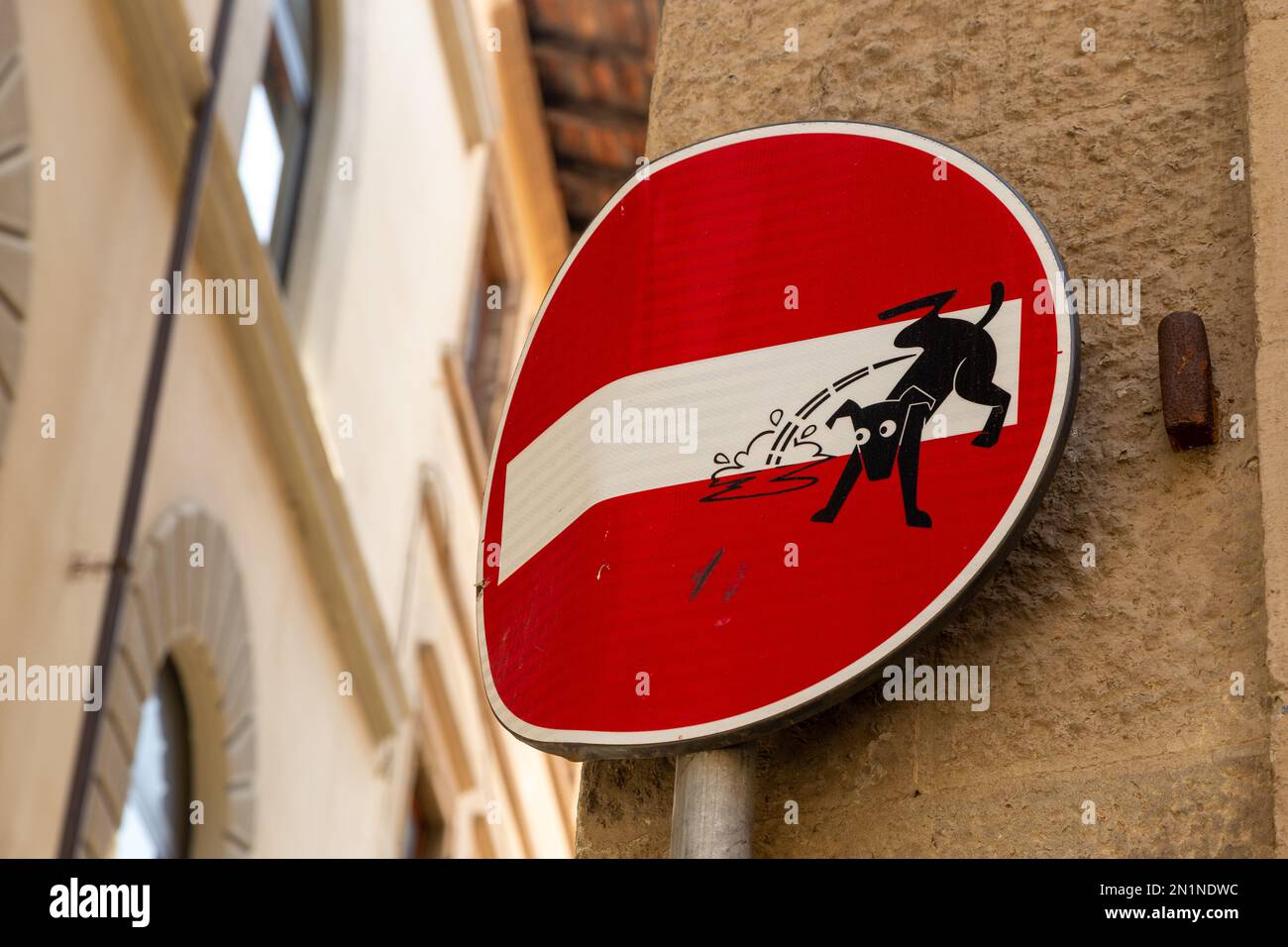 Art in public spaces around the city of Florence, Tuscany. Stock Photo