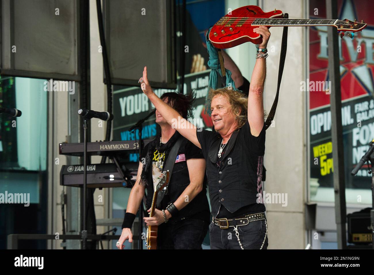 Jack Blades from the band "Night Ranger" performs on 'FOX and Friends