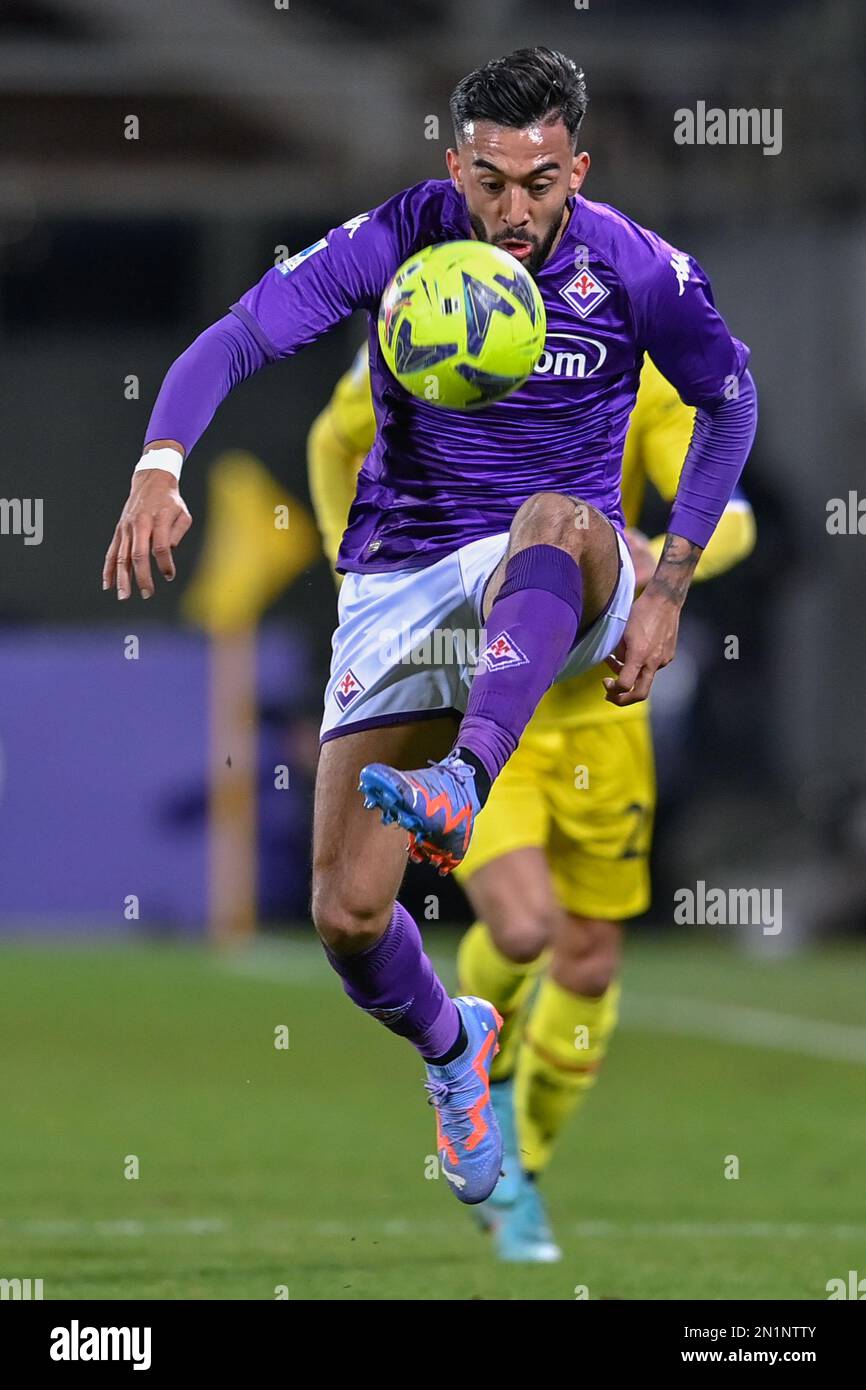 Florence, Italy. 05th Feb, 2023. Luka Jovic (ACF Fiorentina) shows