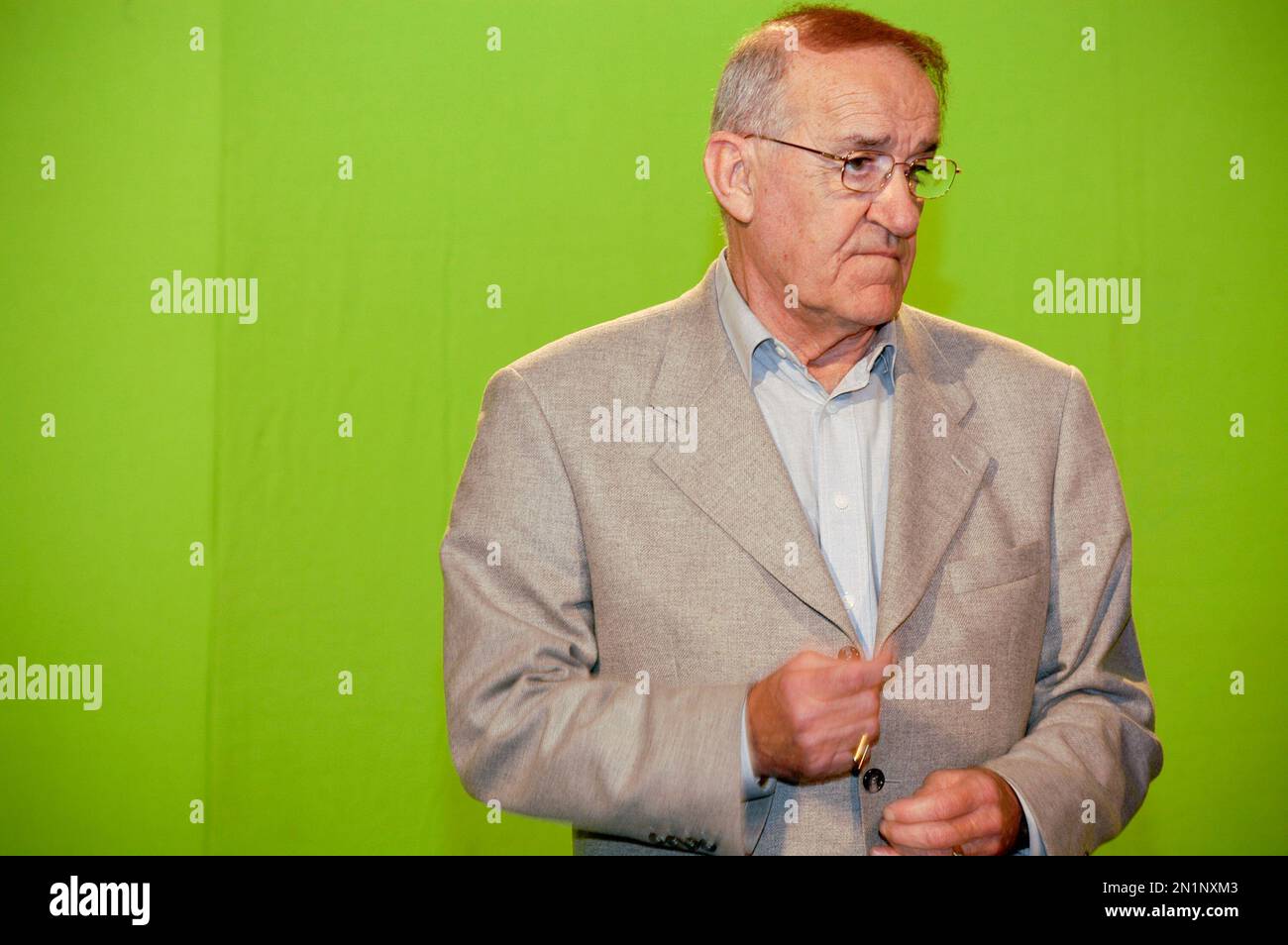 Jim Bowen photographed at Peter Kay