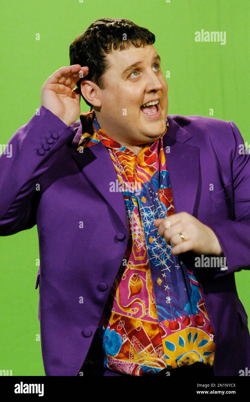 Peter Kay dressed in the famous purple suit for the 2005 Amarillo Comic