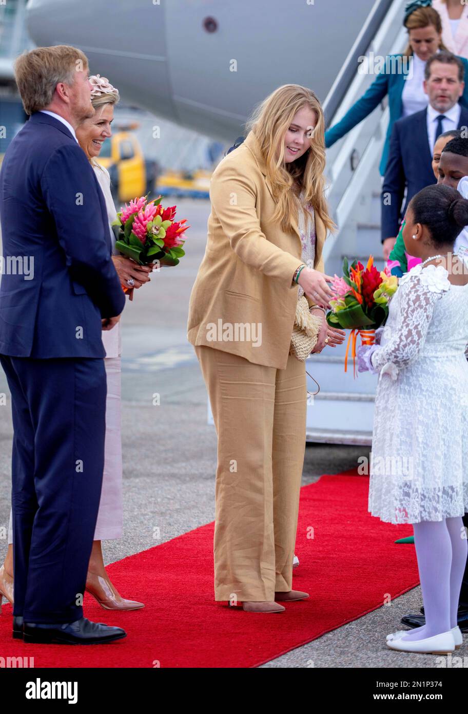 King Willem-Alexander, Queen Maxima and Princess Amalia of The ...