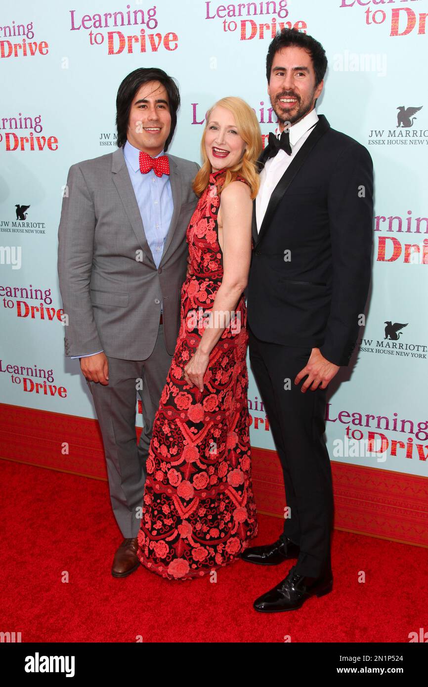 Daniel Hammond, from left, Patricia Clarkson and Gabriel Hammond attend