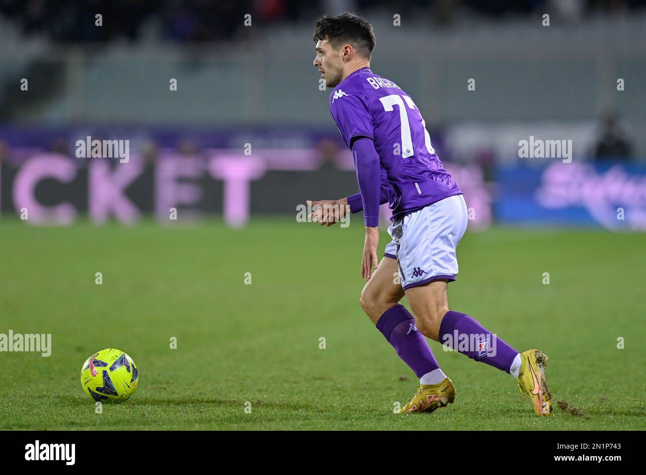 Florence, Italy. 05th Feb, 2023. Luka Jovic (ACF Fiorentina) shows