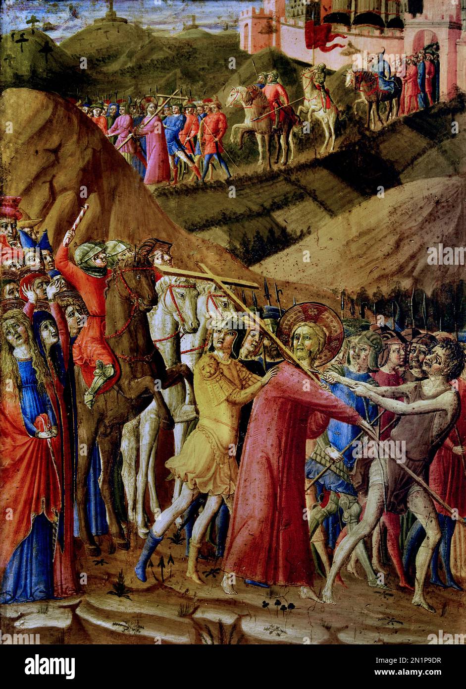 Executed Renaissance Stories of the Passion by Lorenzo di Pietro 1412- 1480 known as ...