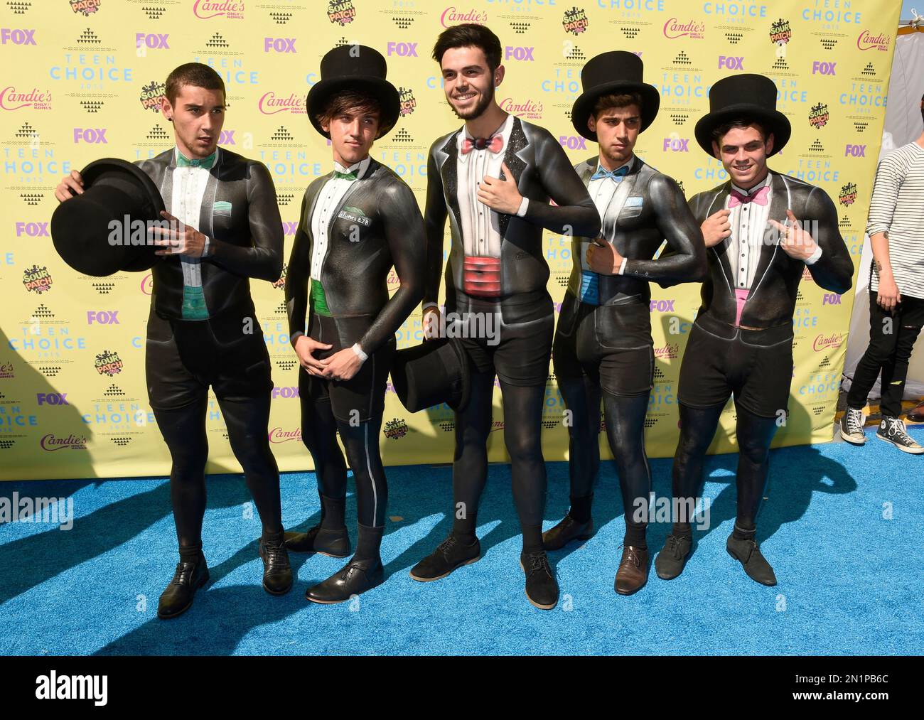The Janoskians arrive at the Teen Choice Awards at the Galen Center on ...