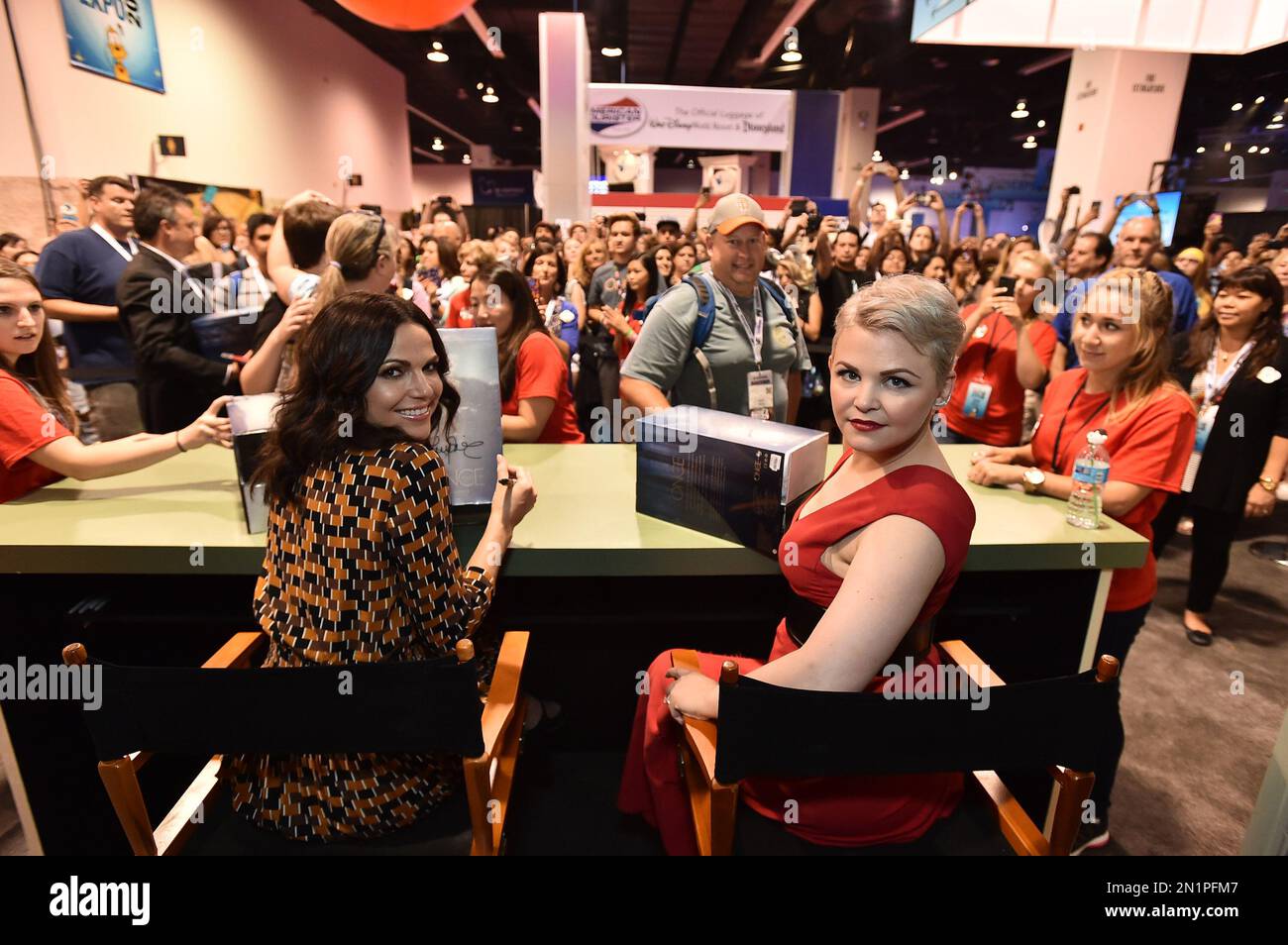 IMAGE DISTRIBUTED FOR DISNEY STORE Lana Parrilla and Ginnifer Goodwin