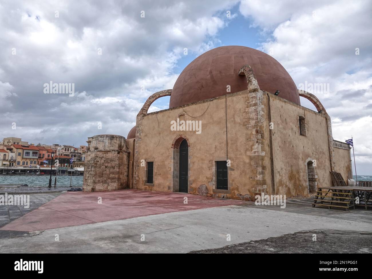 Hassan Pascha Mosque, Crete, Greece Stock Photo