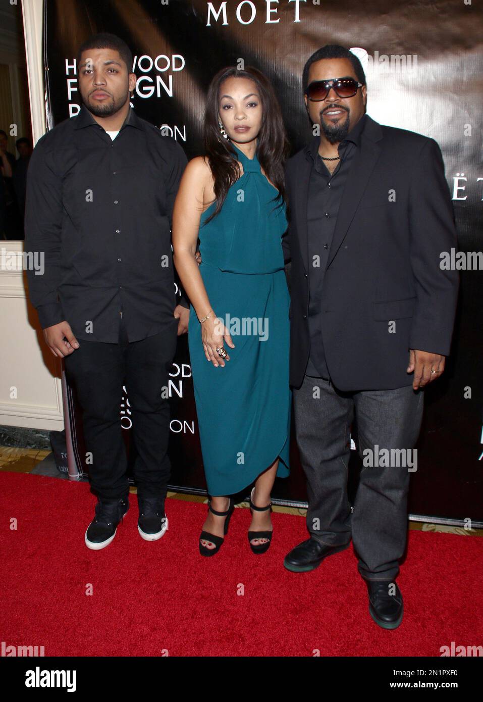 O'Shea Jackson Jr., from left, Kimberly Woodruff and Ice