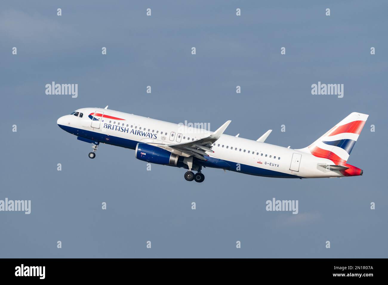 Zurich, Switzerland, January 20,2023 British airways Airbus A320-232 ...