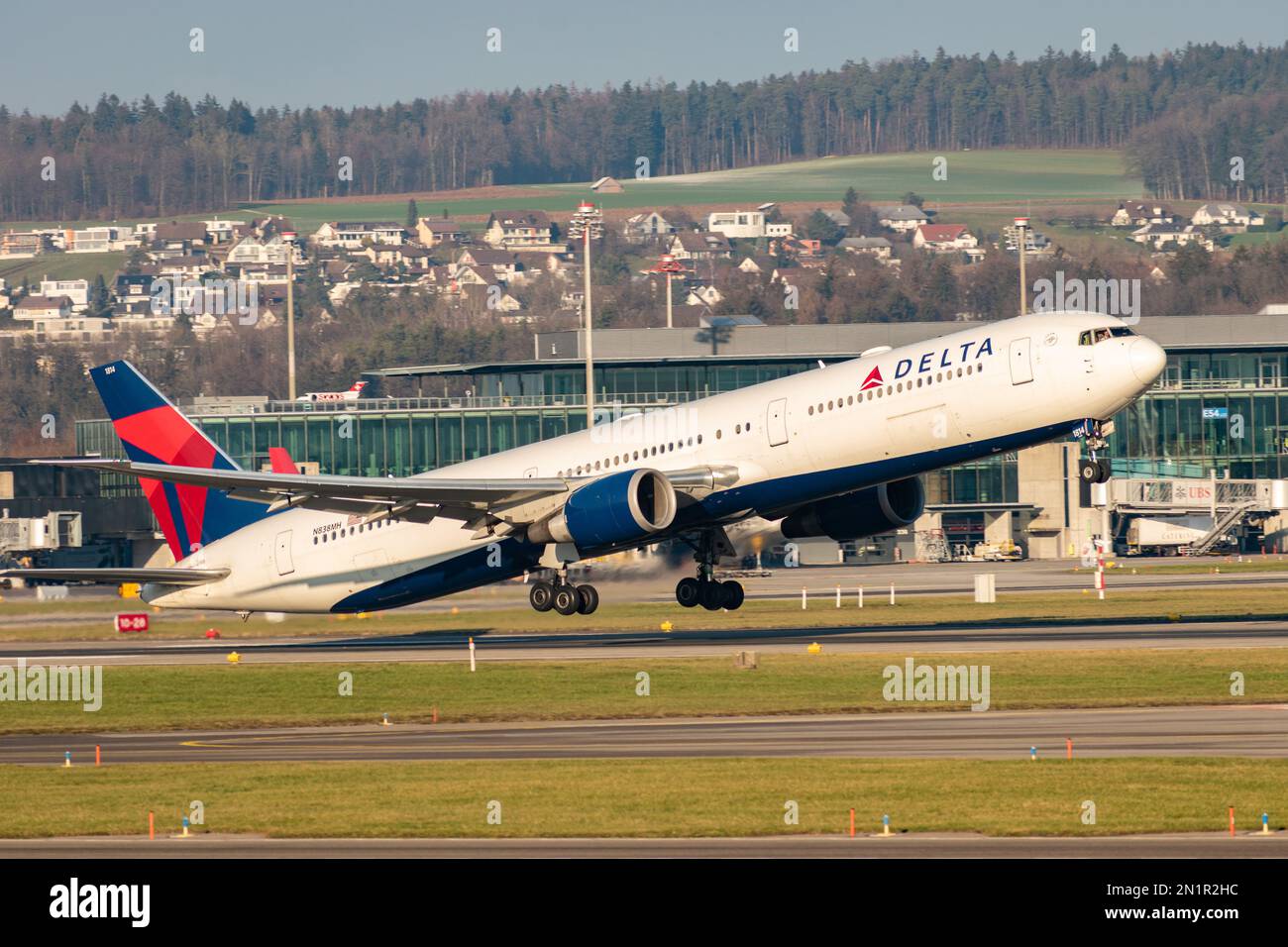 Zurich, Switzerland, January 20,2023 Delta airlines Boeing 767432ER