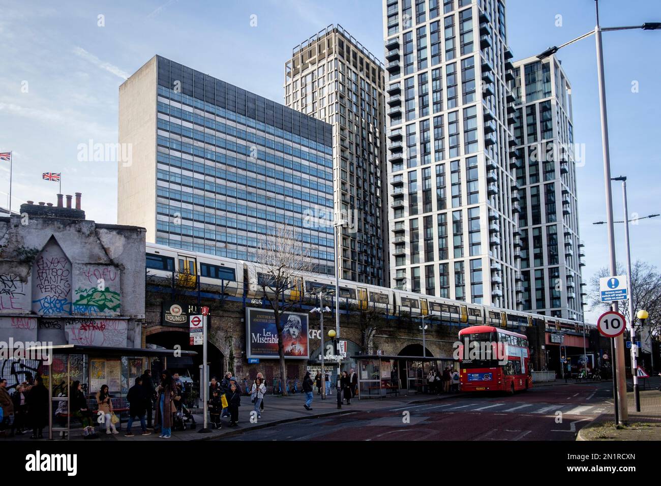 The Tower building a 1960s office building adjacent to Waterloo station