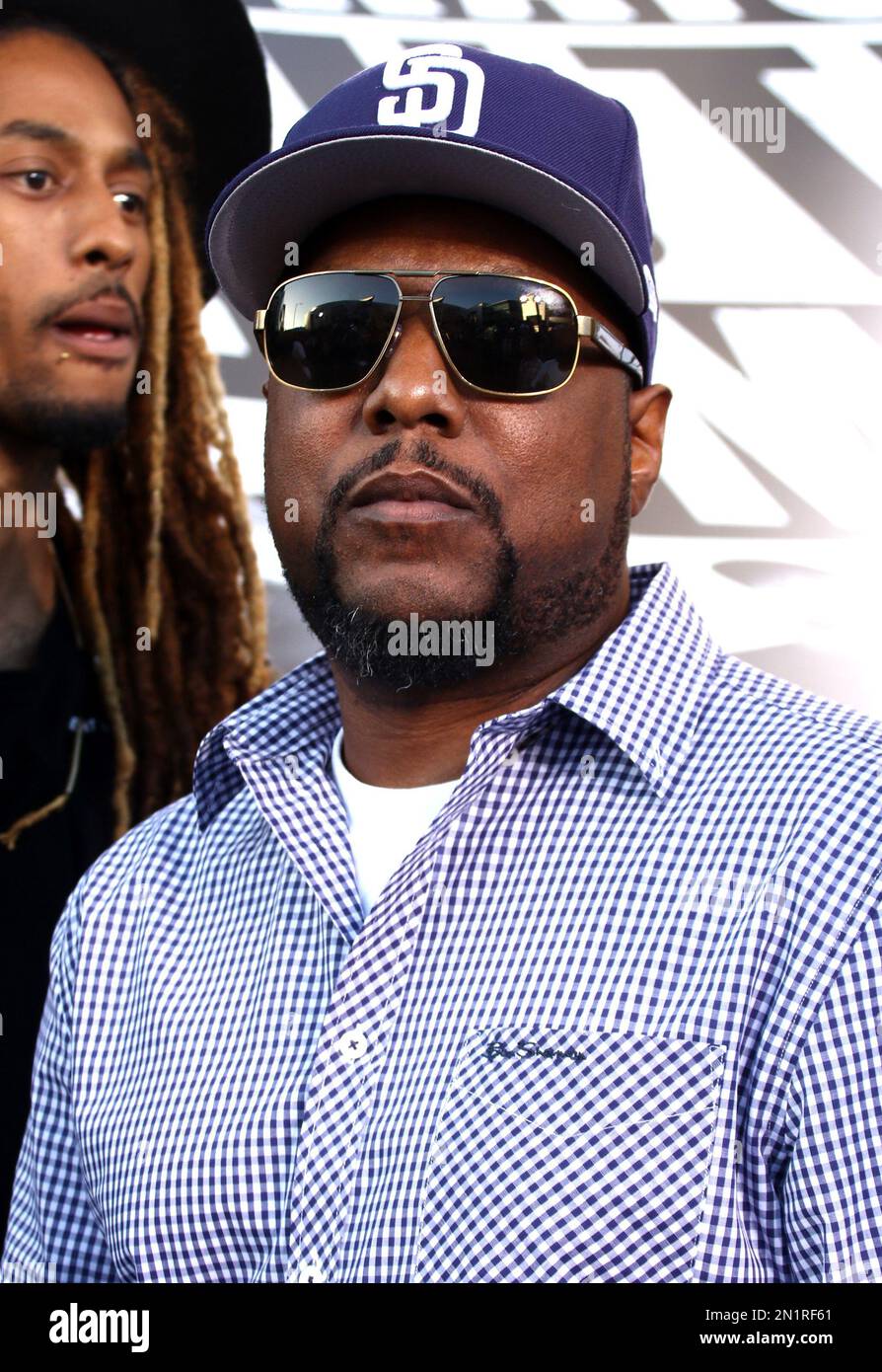MC Ren arrives at the Los Angeles premiere of "Straight Outta Compton