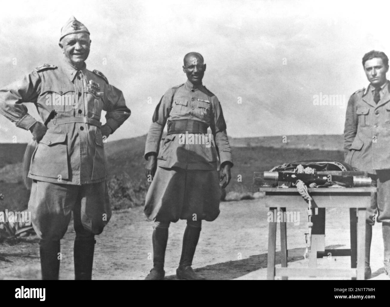 Marshal Badoglio, left, with the dress uniform of Italy's Commander in ...
