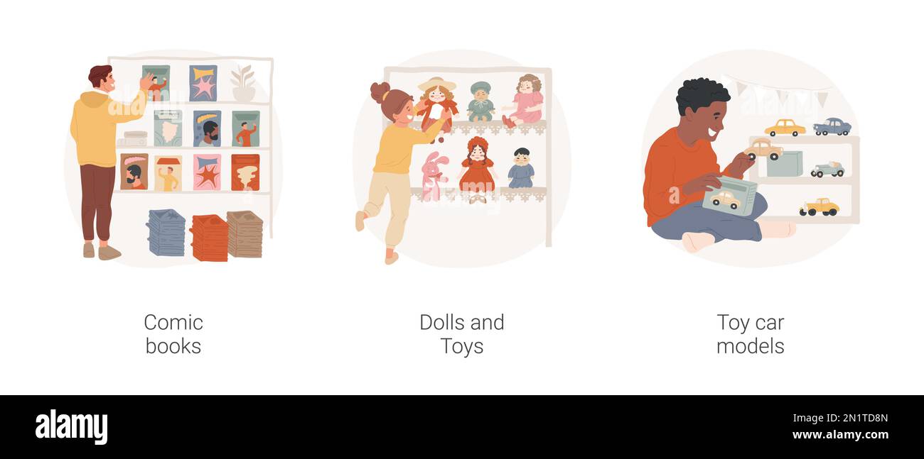 Collecting dolls Stock Vector Images Alamy