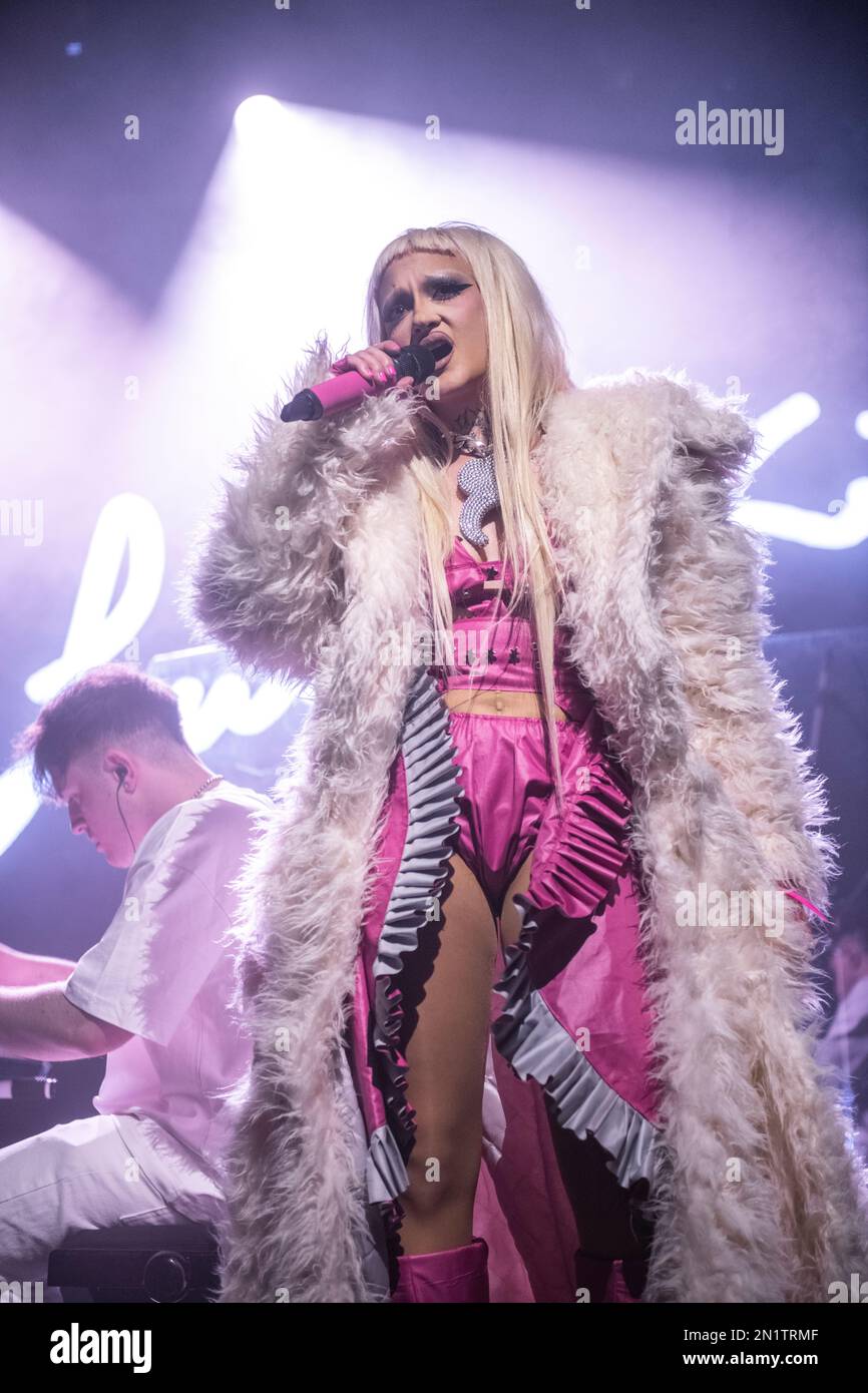 Luna Ki performing at Sala Apolo, Barcelona 3 Feb. 2023. Photographer