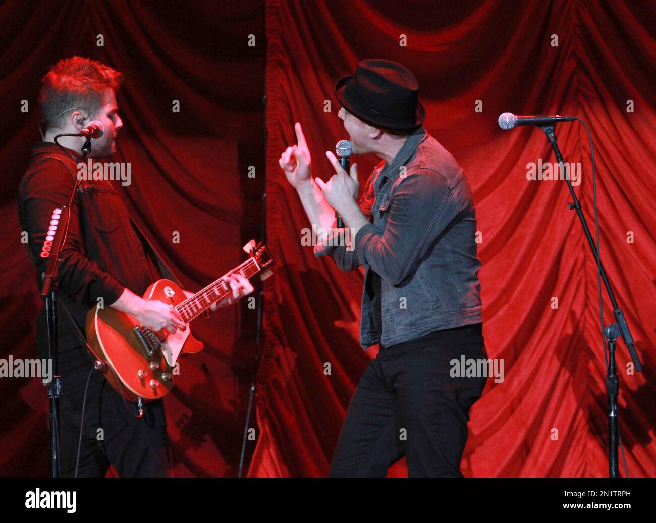 Gavin DeGraw performs as the opener for Shania Twain during the Shania