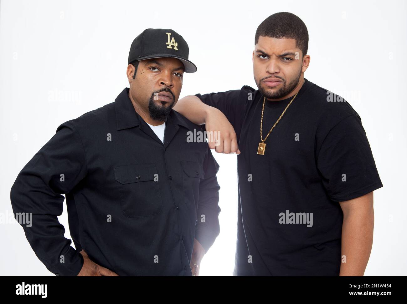 In this Sunday, August 2, 2015 photo, Ice Cube left,