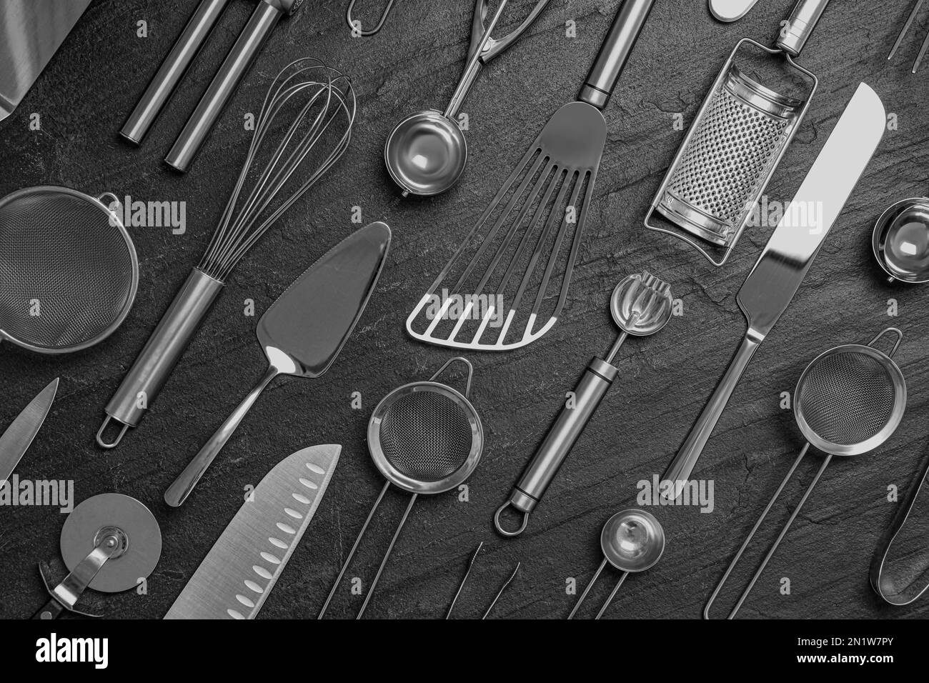 Cooking utensils Black and White Stock Photos & Images Alamy