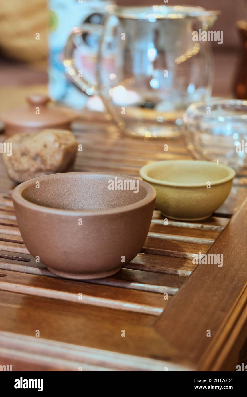 Traditional chinese tea ceremony utensils Stock Photo Alamy