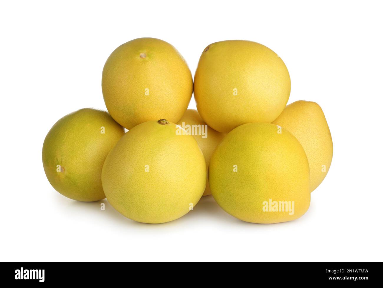 Fresh exotic pomelo fruits isolated on white Stock Photo Alamy