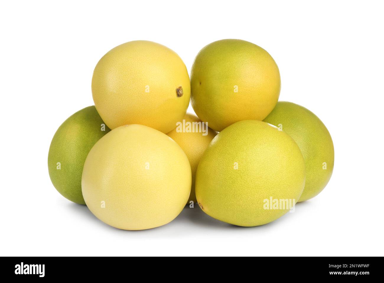 Fresh exotic pomelo fruits isolated on white Stock Photo Alamy