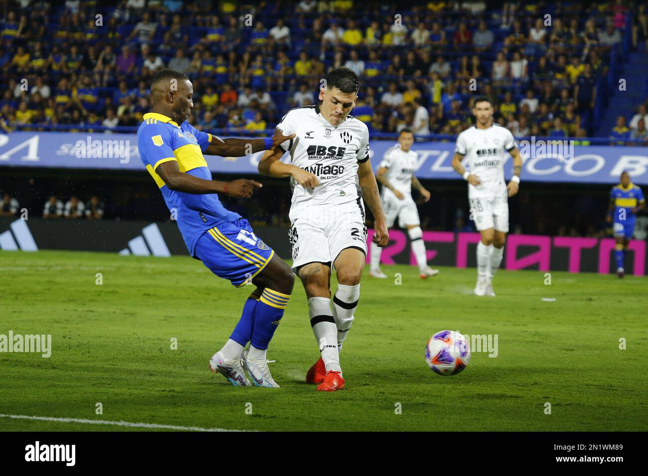 Boca Juniors team players Stock Photo - Alamy