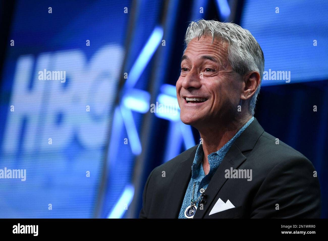 Greg Louganis speaks onstage during the "Back on Board Greg Louganis