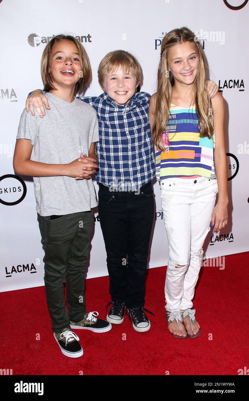 Mace Coronel, from left, Casey Simpson and Lizzie Greene attend the LA