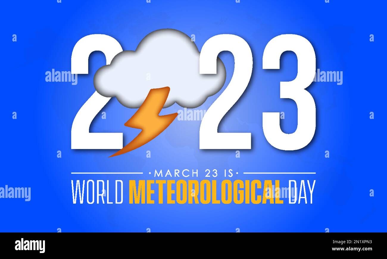 Cloud forecast weather awareness concept banner design of World