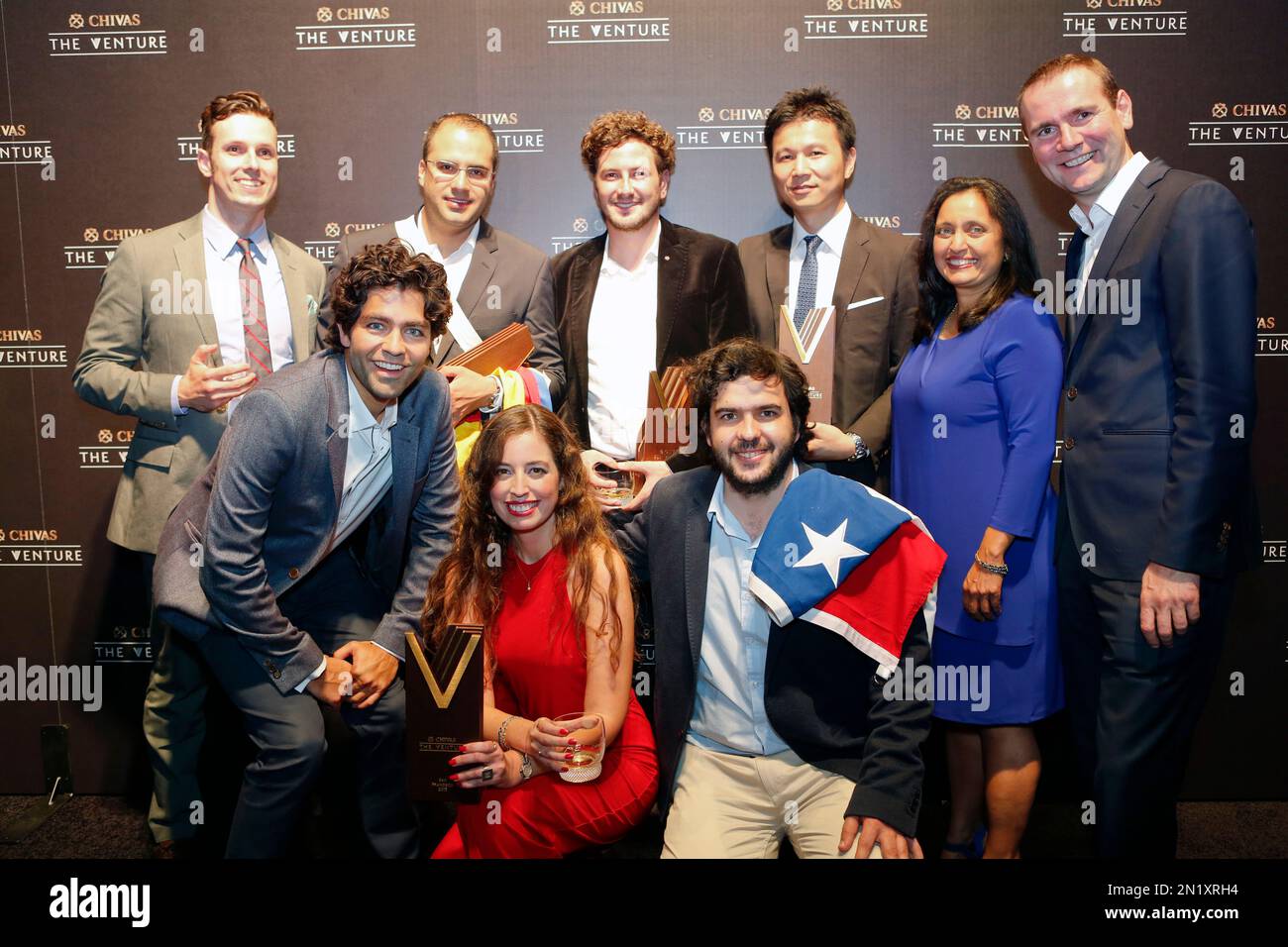 IMAGE DISTRIBUTED FOR CHIVAS REGAL The panel of four judges and five