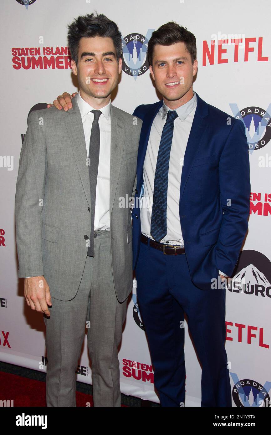 Casey Jost, left, and Colin Jost attend the premiere of &ldquo;Staten Island