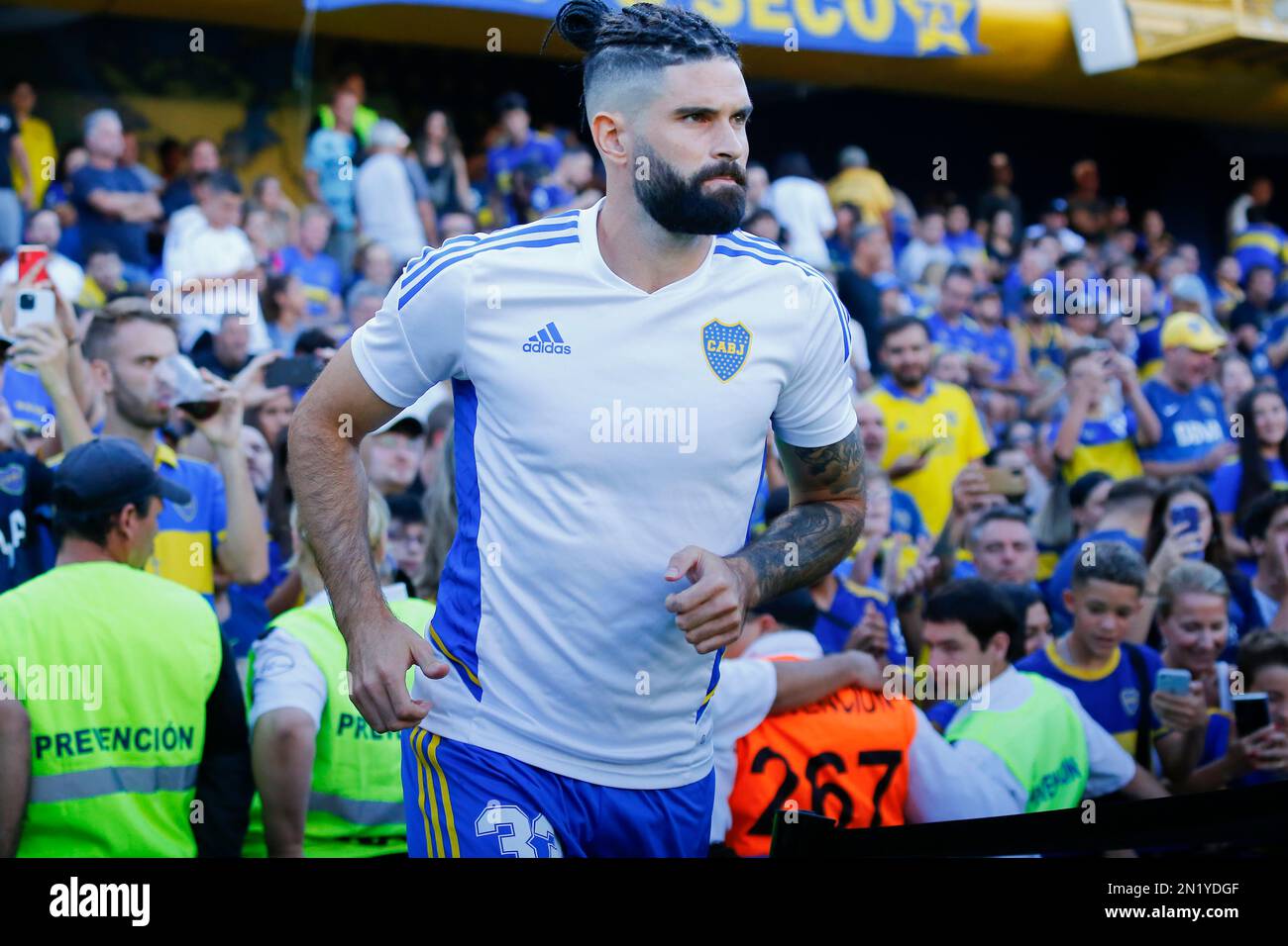 Boca Juniors team players Stock Photo - Alamy
