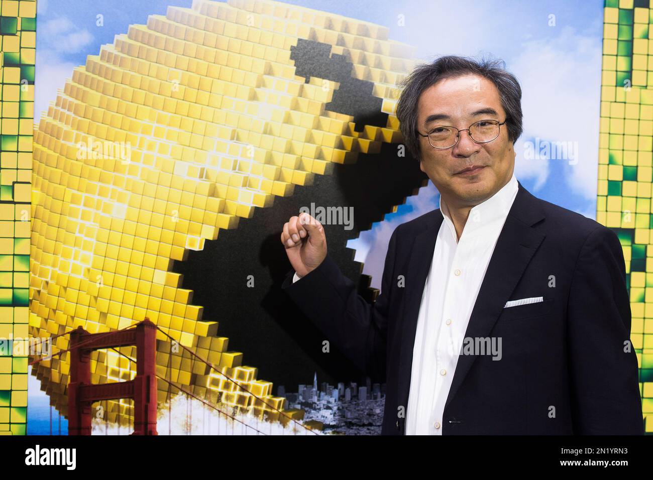 Professor Toru Iwatani attends the world premiere of &ldquo;Pixels&rdquo; at Regal