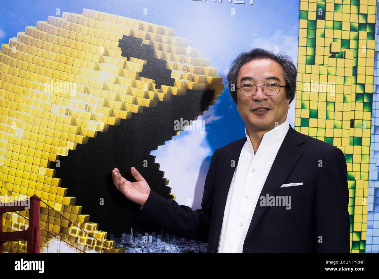 Professor Toru Iwatani attends the world premiere of &ldquo;Pixels&rdquo; at Regal