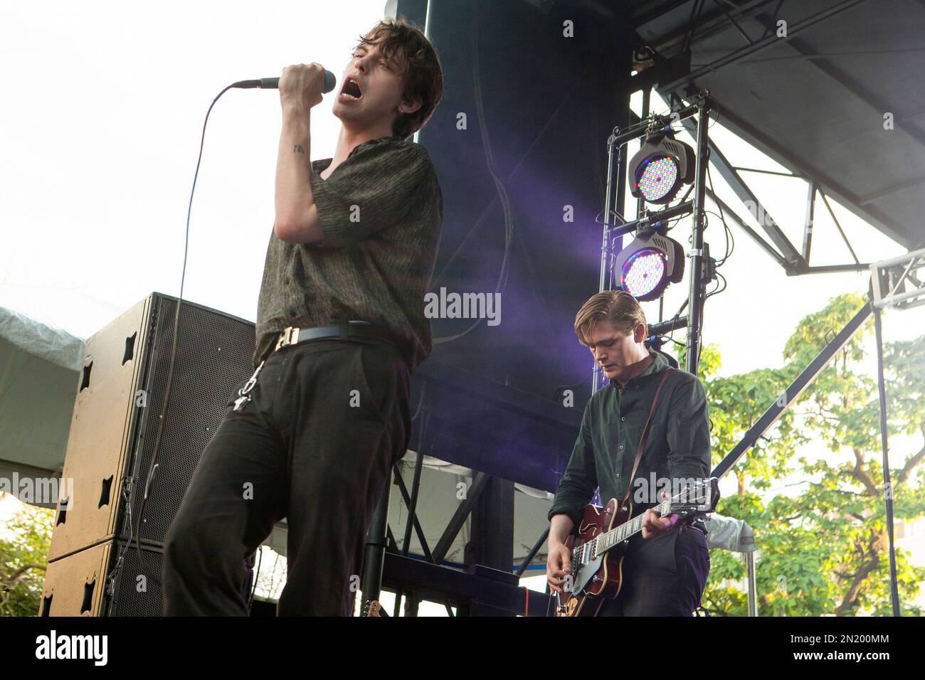 Elias Bender R nnenfelt and Johan Surrballe Wieth of Iceage seen at the