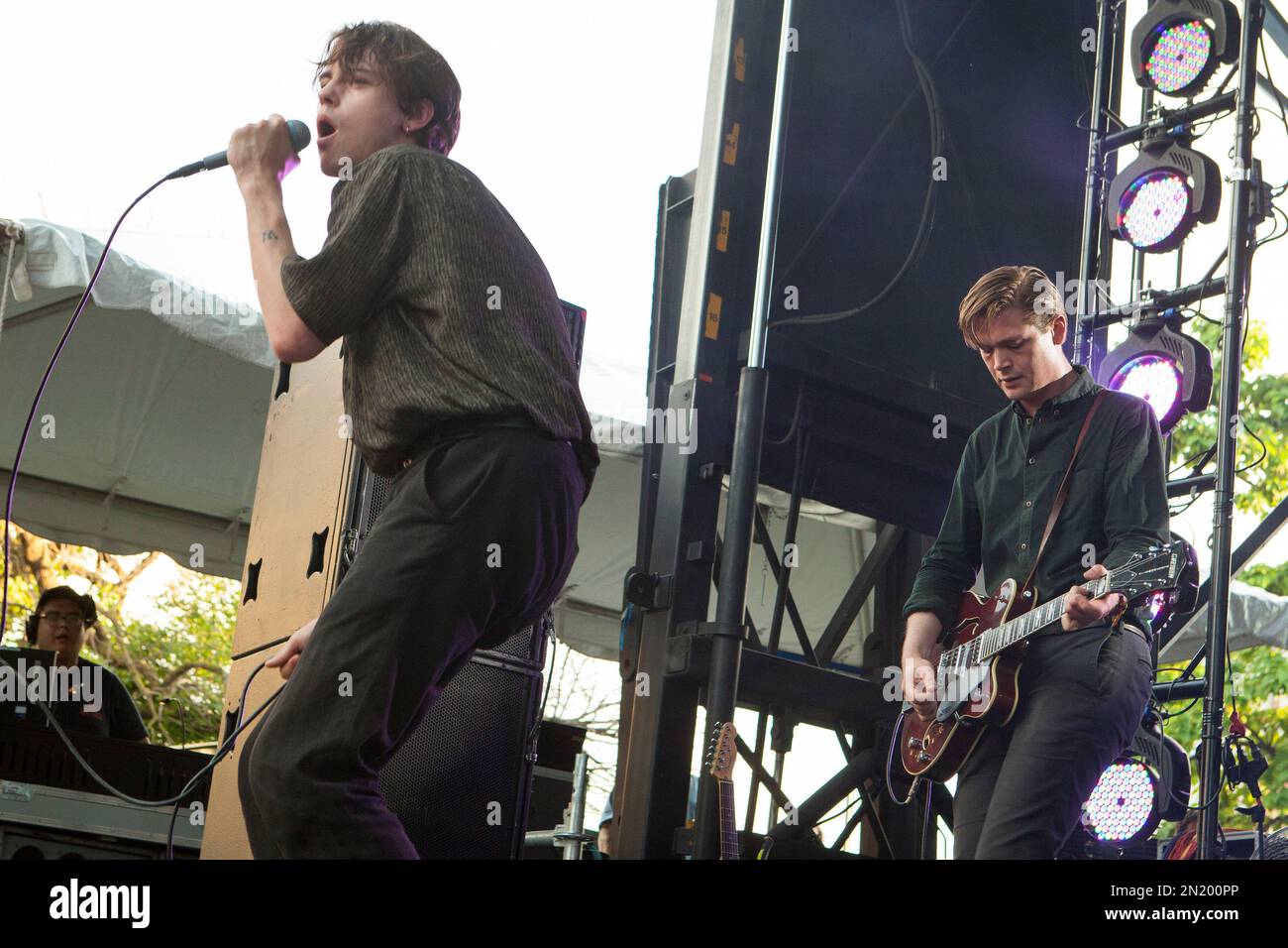 Elias Bender R nnenfelt and Johan Surrballe Wieth of Iceage seen at the