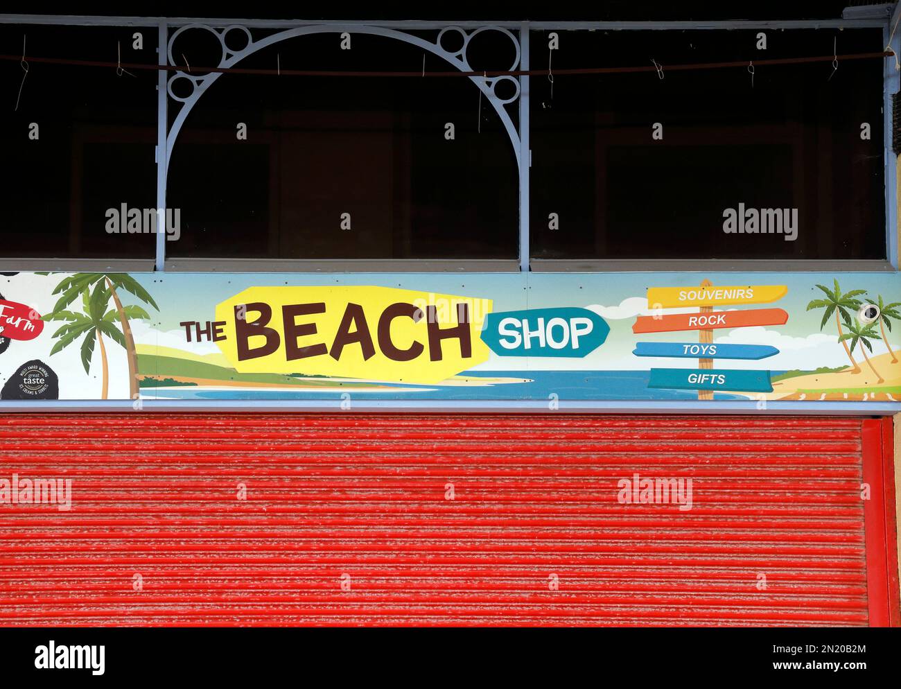 The Beach Shop frontage. Closed - out of season. Barry Island, South