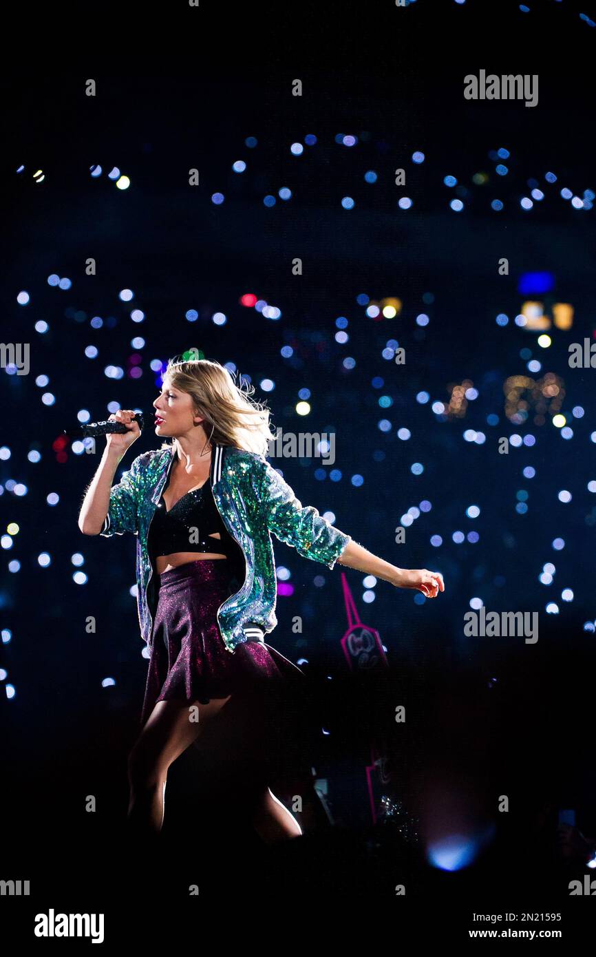 Singer Taylor Swift performs during her 