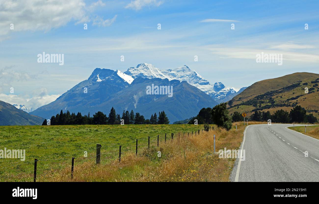 Road to Glenorchy - New Zealand Stock Photo