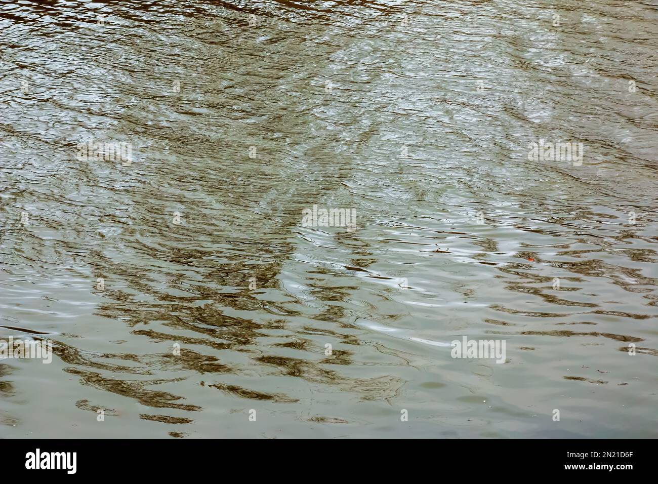 River water background with waves and ripples. Nitra river in Slovakia ...