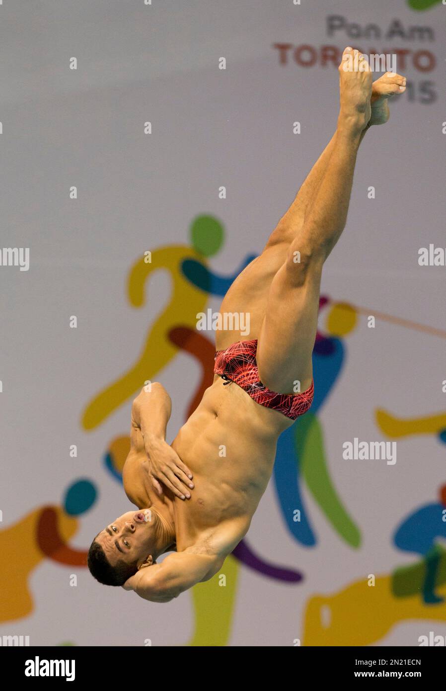 CORRECTS DATE - Puerto Rico's Rafael Quintero competes during the men's ...