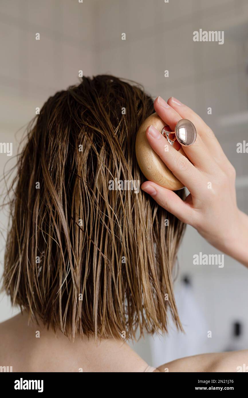Woman makes a head self massage for hair growth Stock Photo - Alamy Woman makes a head self massage for hair growth Stock Photo - Alamy