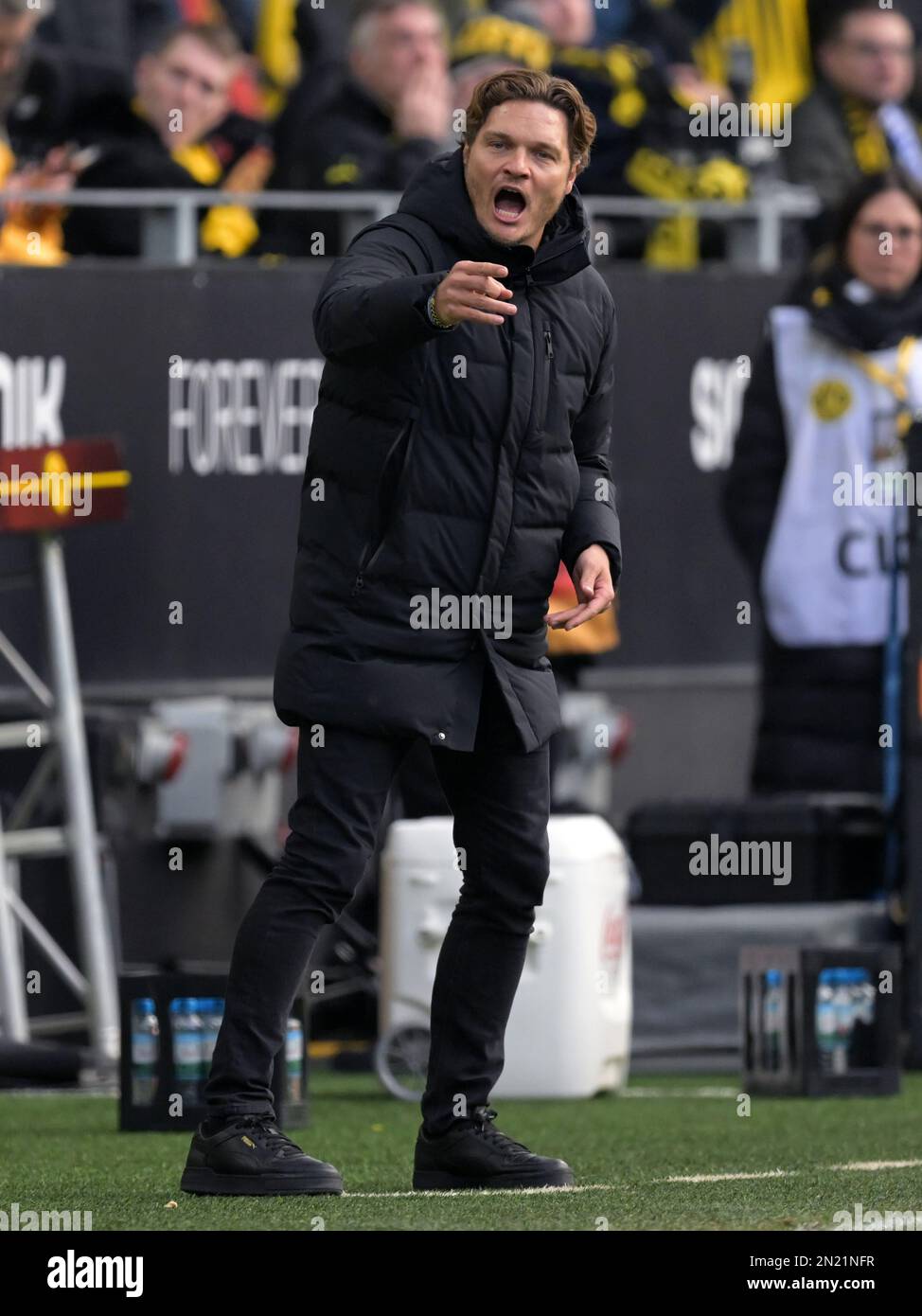 DORTMUND Borussia Dortmund trainer, coach Edin Terzic during the